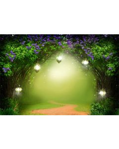 CSFOTO 8x6ft Background for Magic Forest Photography Backdrop Magic Lantern Surreal Space Wild Nature Fantasy Dreamy Fairy Tale Wedding Decor Children Kid Portrait Photo Studio Props Vinyl Wallpaper